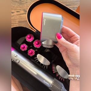 first-generation Dyson Airwrap™ styler Complete (Nickel/ Fuchsia)